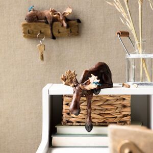 Black Bear Moose Key Holder Jeff Fleming Bearfoots Rustic Cabin Decor